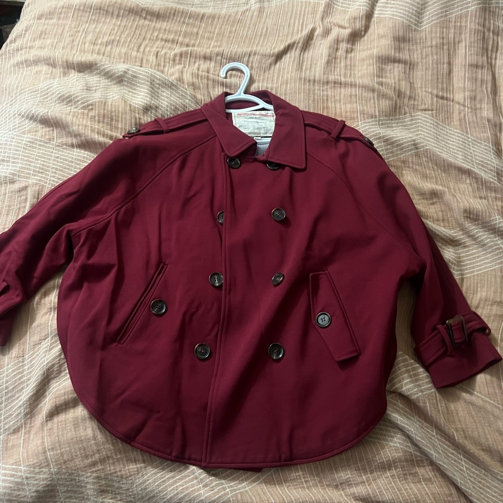Women's Cartonnier Red Swing Coat Size Large
